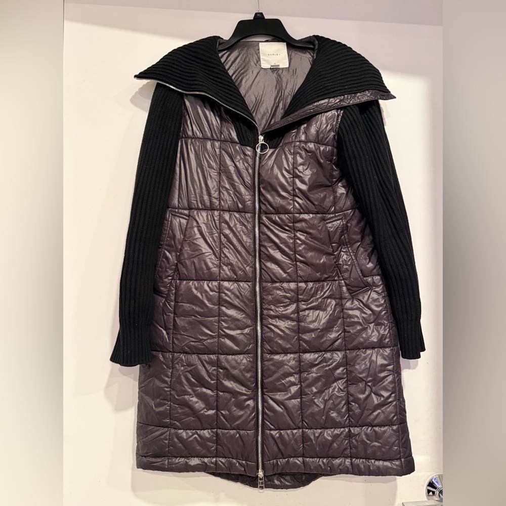 Varley Mayten Knit Puffer Long Jacket Size XS - Picture 2 of 5